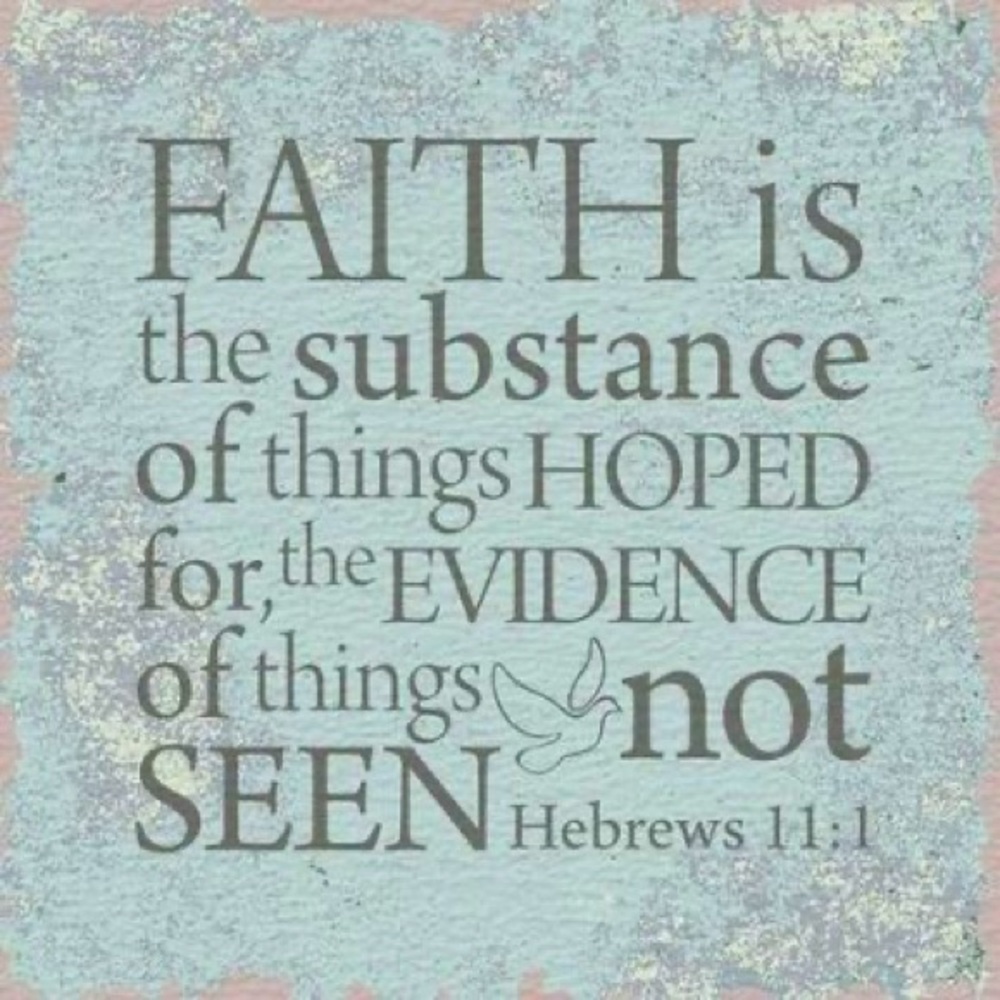 May we have faith even when we can’t see.